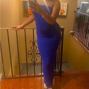 Size small blue SHEIN sleeveless summer dress .